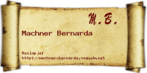 Machner Bernarda névjegykártya